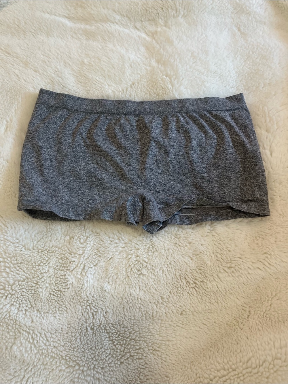 Icy Hot Gray Seamless Boy Short Panty Underwear Knickers